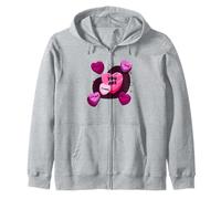 Corazón de Caramelo Vintage de San Valentín para Mujer Love You Are Strong Sudadera con Capucha