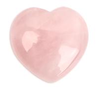 Corazón de Cuarzo Rosa, Piedra Natural Sanadora para el Amor y la Energía, Cristal Rosa para la Atención Plena, Alivio del Estrés y Sanación Emocional