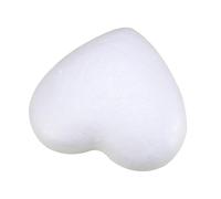 Corazón de Espuma de Poliestireno Blanco sin Terminar para DIY