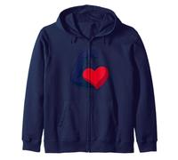 Corazón de Fuerza Sudadera con Capucha