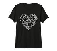 Corazón de impresión 3D - Fabricación aditiva e impresoras 3D Camiseta Premium