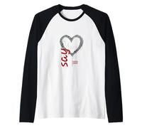 Corazón de Lavanda, Say Yes to Life, (Art) elier-Print-Elke-Design Camiseta Manga Raglan