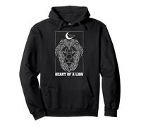 Corazón de León Leo Zodiaco Constelación Luna Arte Sudadera con Capucha