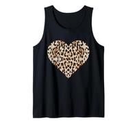 Corazón de Leopardo Guepardo Fresco Camiseta sin Mangas