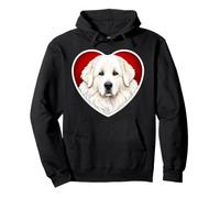Corazón de los Grandes Pirineos Sudadera con Capucha