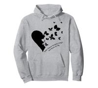 Corazón de Mariposa Toma Estas alas rotas y aprende a Volar Sudadera con Capucha