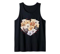 Corazón de oso Camiseta sin Mangas