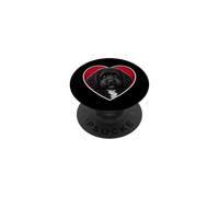 Corazón de Perro de Agua portugués PopSockets PopGrip Adhesivo