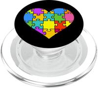 Corazón de Rompecabezas PopSockets PopGrip para MagSafe