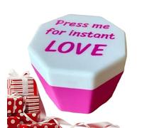 Corazón de San Valentín en - Souvenir Impreso En 3D Para El Día De San Valentín - de Detalle con Corazón Saltarín | para Mujer Esposa Cumpleaños Aniversarios Navidad