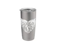 Corazón de tiburón que tenga una buena semana con el gráfico de este tiburón Vaso térmico de acero inoxidable de doble pared