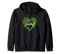 Corazón de trébol de la suerte Irlanda para siempre Erin Go Bragh tréboles Sudadera con Capucha