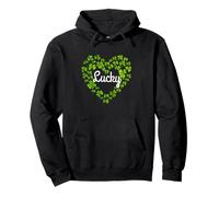 Corazón de trébol de la suerte Irlanda para siempre Erin Go Bragh tréboles Sudadera con Capucha