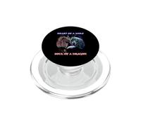 Corazón de un Lobo Alma de dragón PopSockets PopGrip para MagSafe