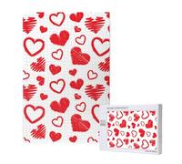 Corazón del día de San Valentín,Rompecabezas de Madera de 1000 Piezas para Adultos y Adolescentes.