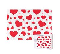 Corazón disperso,Rompecabezas de Madera de 300 Piezas, Juego Familiar, Rompecabezas para Adultos, Adolescentes, decoración del hogar