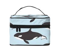 Corazón dispersoBolsa de Maquillaje, Bolsa de Cosméticos Portátil para Mujer-Organizador de Cosméticos de Viaje, Regalo para Momentos Especiales