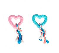 Corazón en TPR con cuerda para perros - Duvo Plus - Mediciones: 18 cm