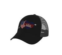 Corazón Estados Unidos Americano Y Camboya Camboya Mujer Hombre Gorra Trucker Protección UV Snapback Cap Clásico Gorra De Béisbol para Deporte Running Golf