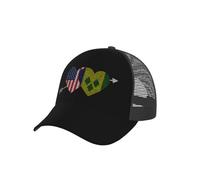 Corazón Estados Unidos Y San Vicente Y Las Granadinas Unisex Gorra De Béisbol Protección UV Gorras Hip Hop Ajustable Sombrero para Running Tenis Aire Libre