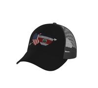 Corazón Estadounidense Y Costarricense Unisex Snapback Cap Cómoda Sombrero Protección Solar Gorra De Béisbol para Aire Libre Running Senderismo