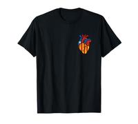 Corazón estilo cataluña - Senyera Design España Camiseta