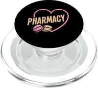 Corazón Farmacéutico Técnico Farmacia Trabajo Amor PopSockets PopGrip para MagSafe