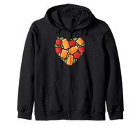 Corazón Forma Manzana Mermelada Manzanas Sudadera con Capucha