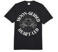 Corazón guiado por la Luna llevó el Zodiaco del cáncer Comfort Colors Adult Heavyweight T-Shirt