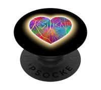 Corazón Kintsugi Arco Iris Resiliente PopSockets PopGrip Adhesivo