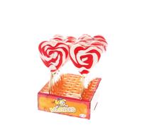 Corazón Lolly Rojo Blanco Heart Espiral Piruleta Red Blanco 80g Pantalla