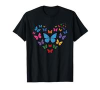 Corazón Mariposa Verano Primavera Jardín Flor Naturaleza Jardinería Camiseta