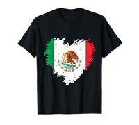 Corazón Mexicano Amor México Independencia Bandera Mexicana Mexicana Camiseta