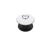 Corazón Místico Cristal Ilustración Mágico PopSockets PopGrip Adhesivo