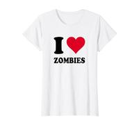 Corazón Motivo I Love Zombies Camiseta gráfica económica