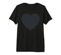 Corazón Negro Camiseta Premium