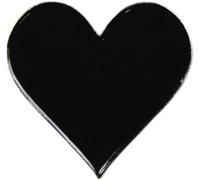 Corazón negro - Pin esmaltado de 1"