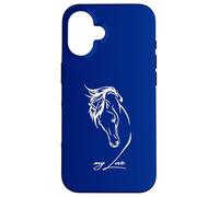 Corazón para Caballos Jinete Caballo Amor por los Caballos Carcasa para iPhone 16