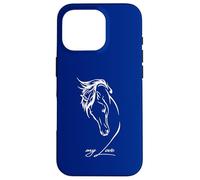 Corazón para Caballos Jinete Caballo Amor por los Caballos Carcasa para iPhone 16 Pro
