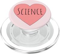 Corazón Pastel Rosa Valentine Humor Científicos Amo la Ciencia PopSockets PopGrip para MagSafe