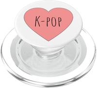 Corazón Pastel Rosa Valentine Humor Pop Cultura I Love K-Pop PopSockets PopGrip para MagSafe