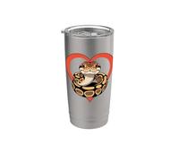 Corazón Pitón Real Gafas Vaso térmico de acero inoxidable de doble pared