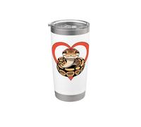Corazón Pitón Real Gafas Vaso térmico de acero inoxidable de doble pared