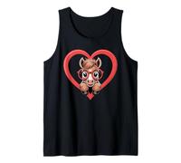 Corazón Poni Gafas Caballo Camiseta sin Mangas