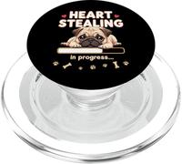 Corazón Pug Perro Divertido Regalo Pug Cachorro PopSockets PopGrip para MagSafe