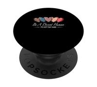 Corazón Retro Vintage Be A Decent Human It's Not That Hard PopSockets PopGrip Adhesivo