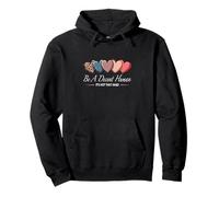 Corazón Retro Vintage Be A Decent Human It's Not That Hard Sudadera con Capucha