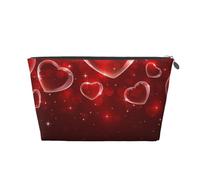 Corazón Rojo, Bolsa de artículos de tocador Bolsa de Maquillaje Bolsa de cosméticos Bolsa de artículos de tocador de Viaje portátil