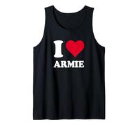 Corazón Rojo Me Amo Armie Camiseta sin Mangas