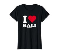 Corazón Rojo Me Amo Bali Camiseta gráfica económica
